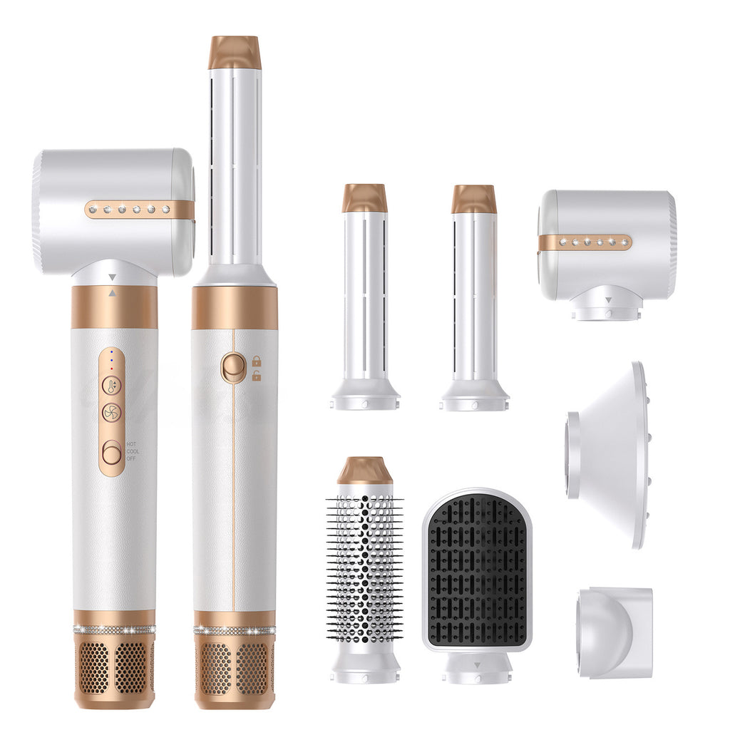 Hair Dryer with 7 Attachment Heads